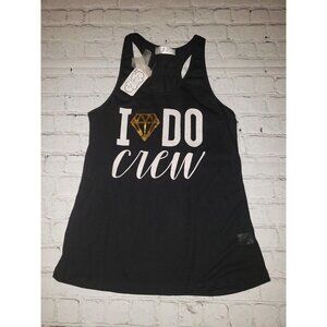 NWT Women's Size L/XL Black I Do Crew Bridal Tank Top